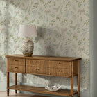 145612 Stitch Floral Sage Wallpaper by Next