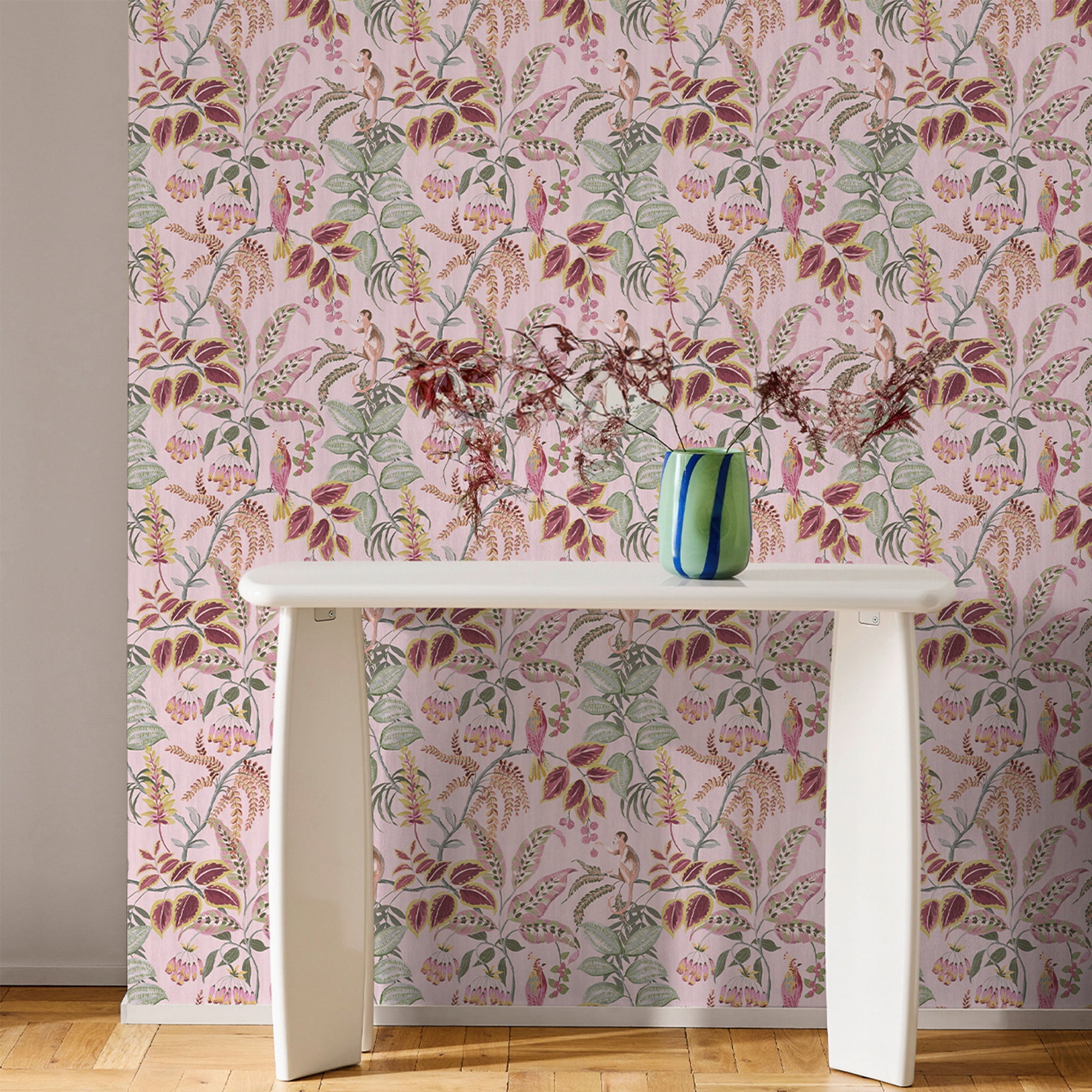 145614 Tropical Wonder Pink Wallpaper by Next