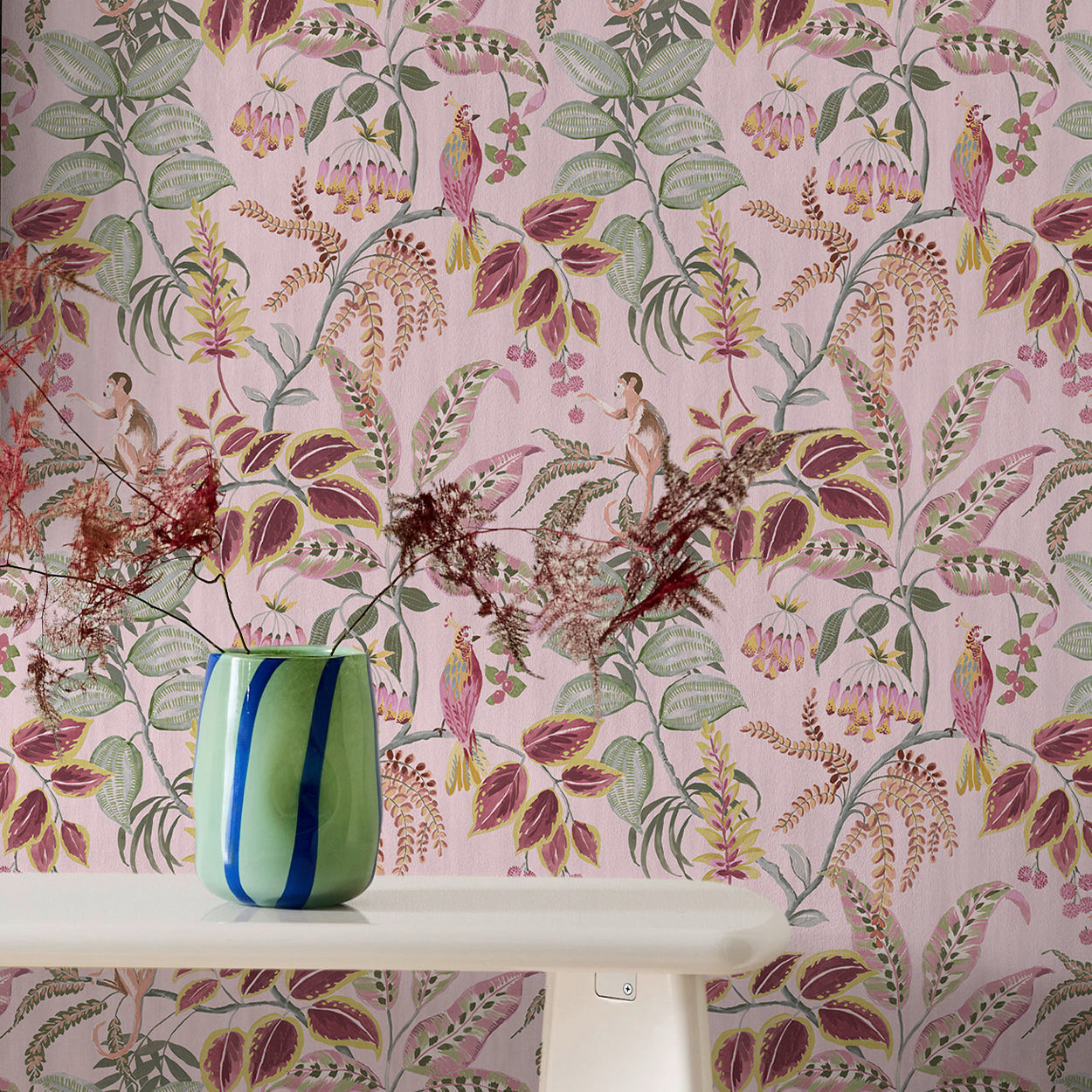 145614 Tropical Wonder Pink Wallpaper by Next
