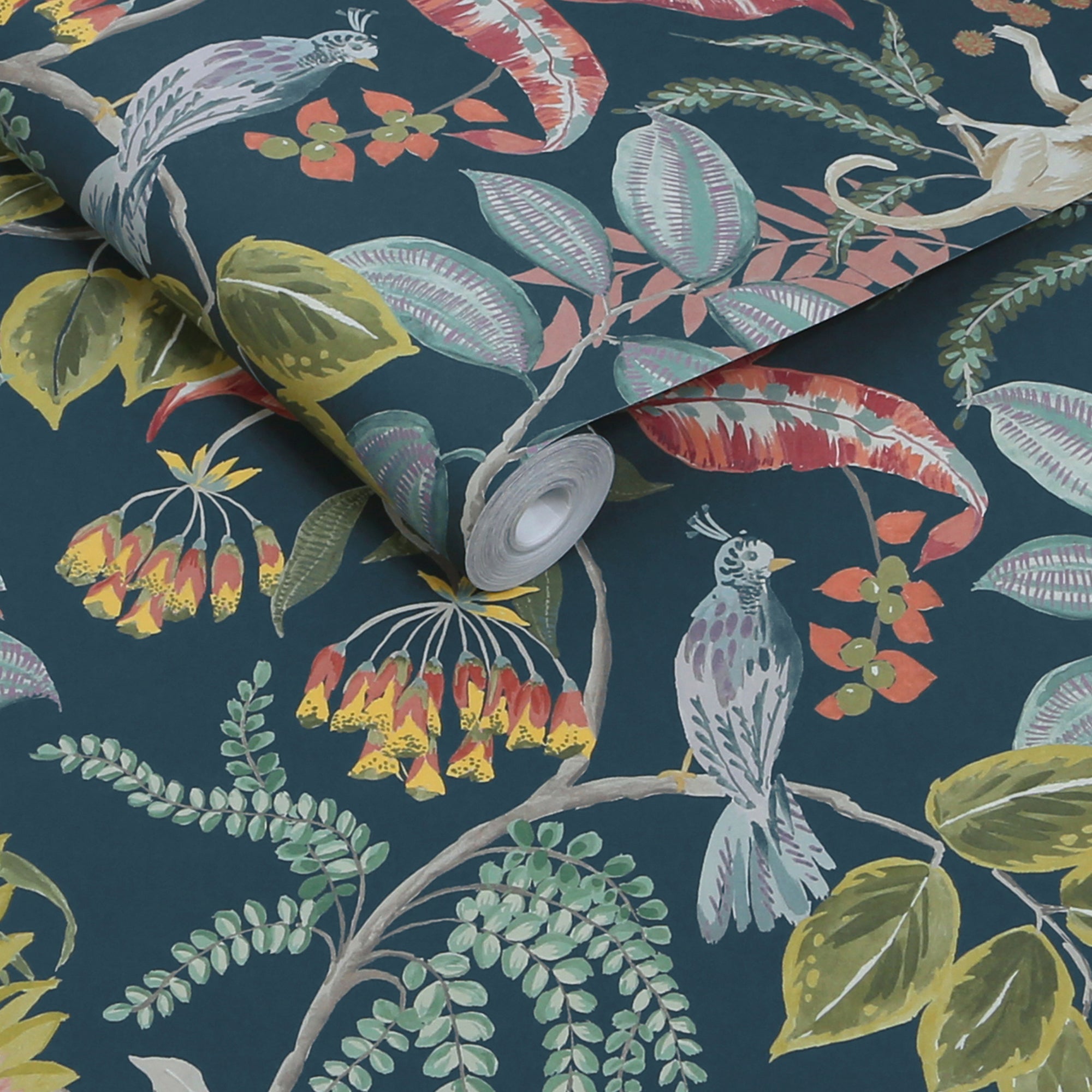 145615 Tropical Wonder Midnight Wallpaper by Next