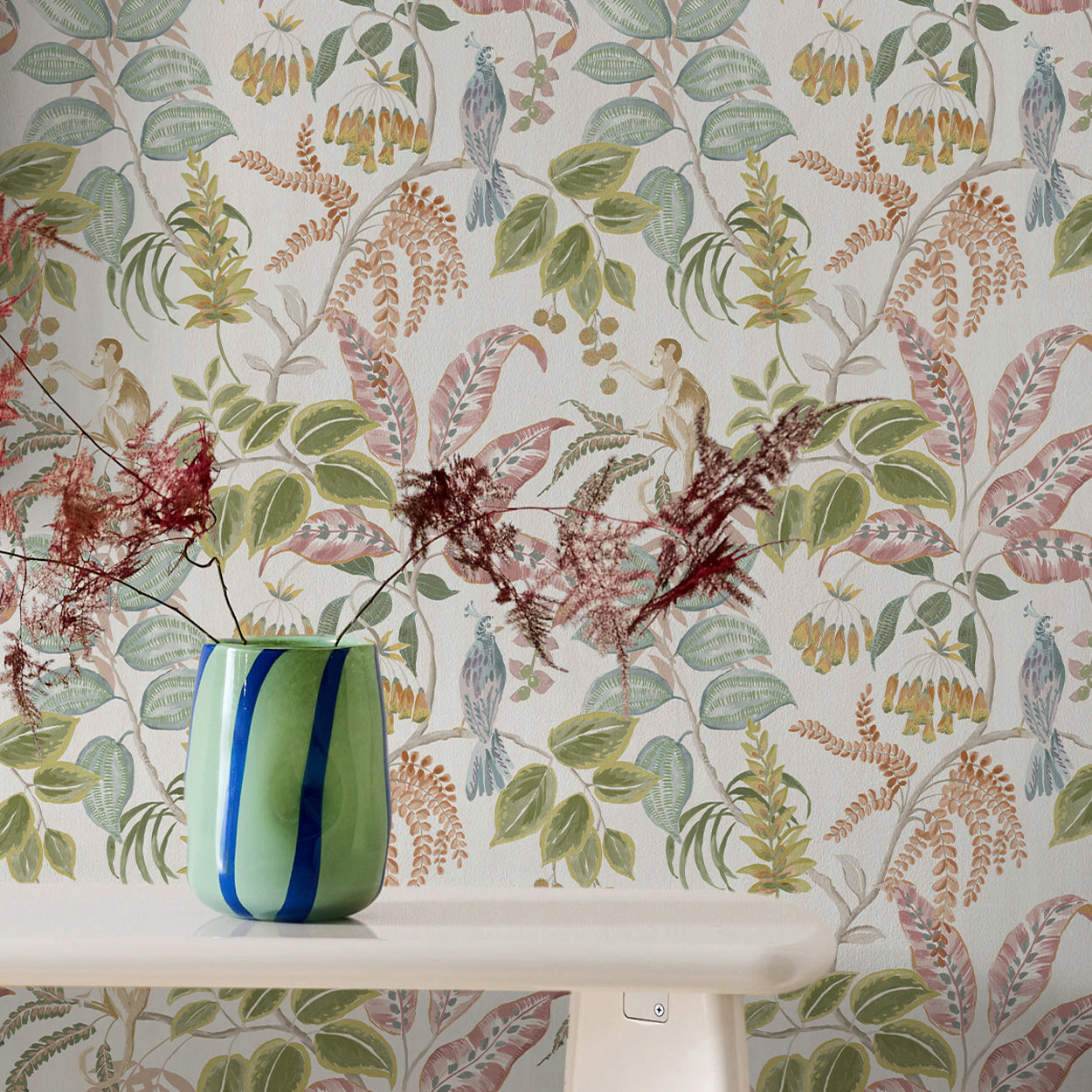 145616 Tropical Wonder Ivory Wallpaper by Next