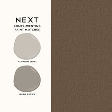145634 Linen Look Chocolate Wallpaper by Next