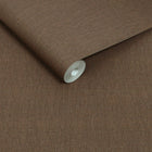 145634 Linen Look Chocolate Wallpaper by Next