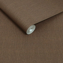 145634 Linen Look Chocolate Wallpaper by Next
