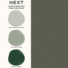 145637 Linen Look Deep Green Wallpaper by Next