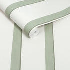 145639 Painted Stripe Green Wallpaper by Next