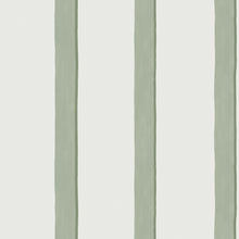 145639 Painted Stripe Green Wallpaper by Next