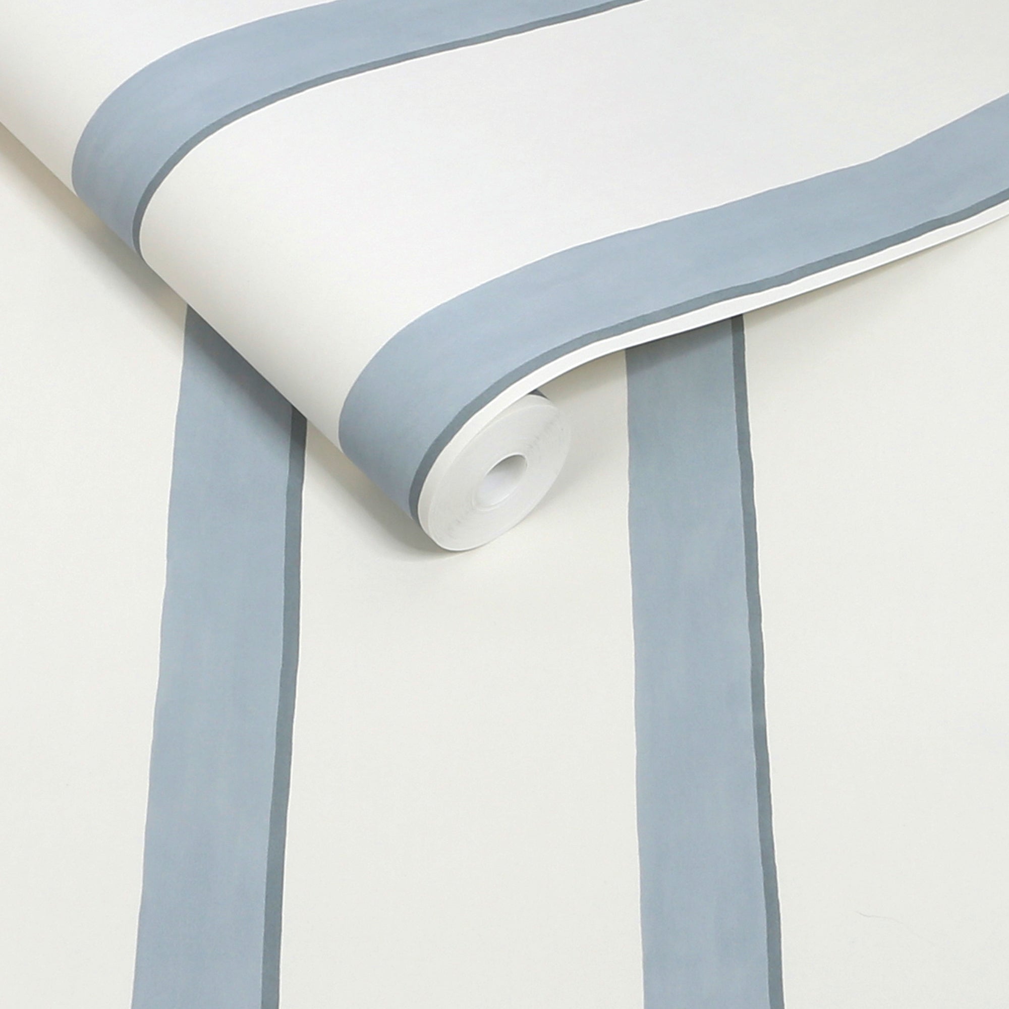 145640 Painted Stripe Blue Wallpaper by Next