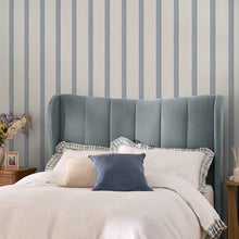 145640 Painted Stripe Blue Wallpaper by Next