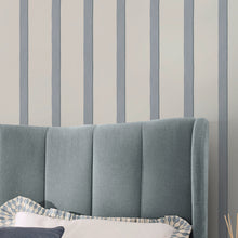 145640 Painted Stripe Blue Wallpaper by Next