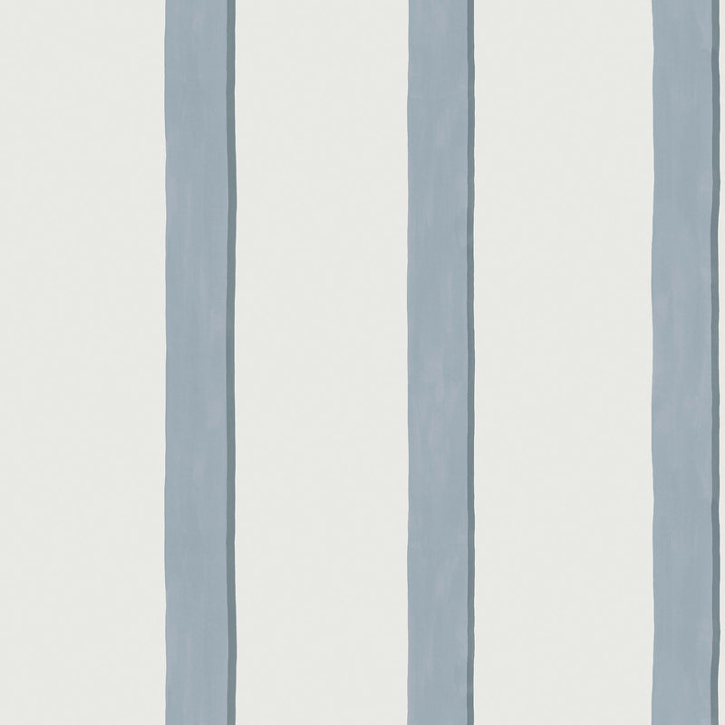 145640 Painted Stripe Blue Wallpaper by Next