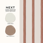 145642 Painted Stripe Rust Wallpaper by Next