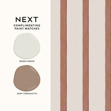 145642 Painted Stripe Rust Wallpaper by Next