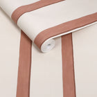 145642 Painted Stripe Rust Wallpaper by Next
