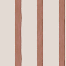 145642 Painted Stripe Rust Wallpaper by Next