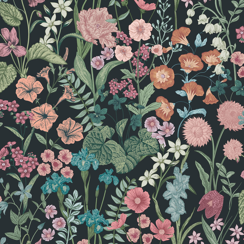 145643 Botanical Floral Night Wallpaper by Next