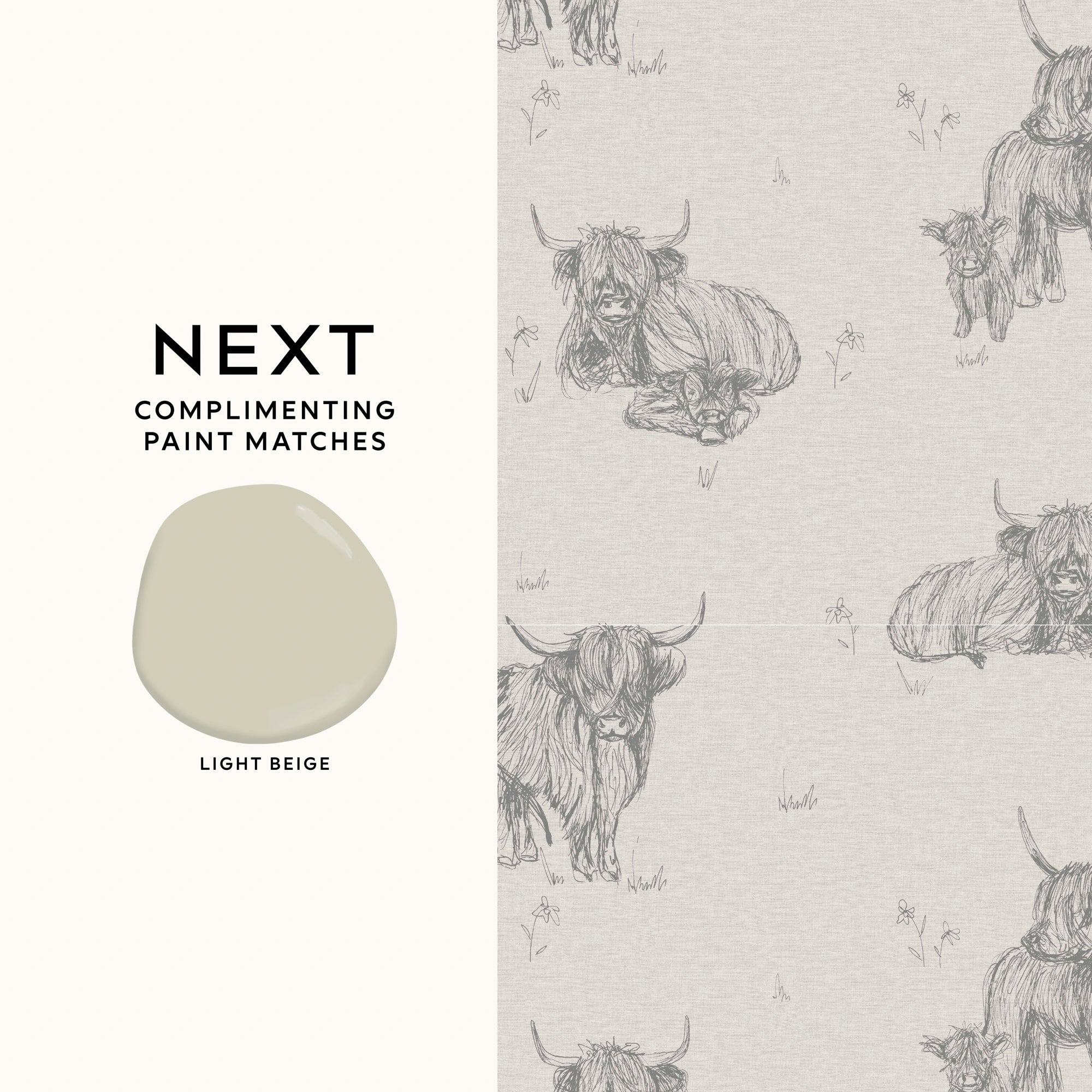 145645 Hamish Natural Wallpaper by Next