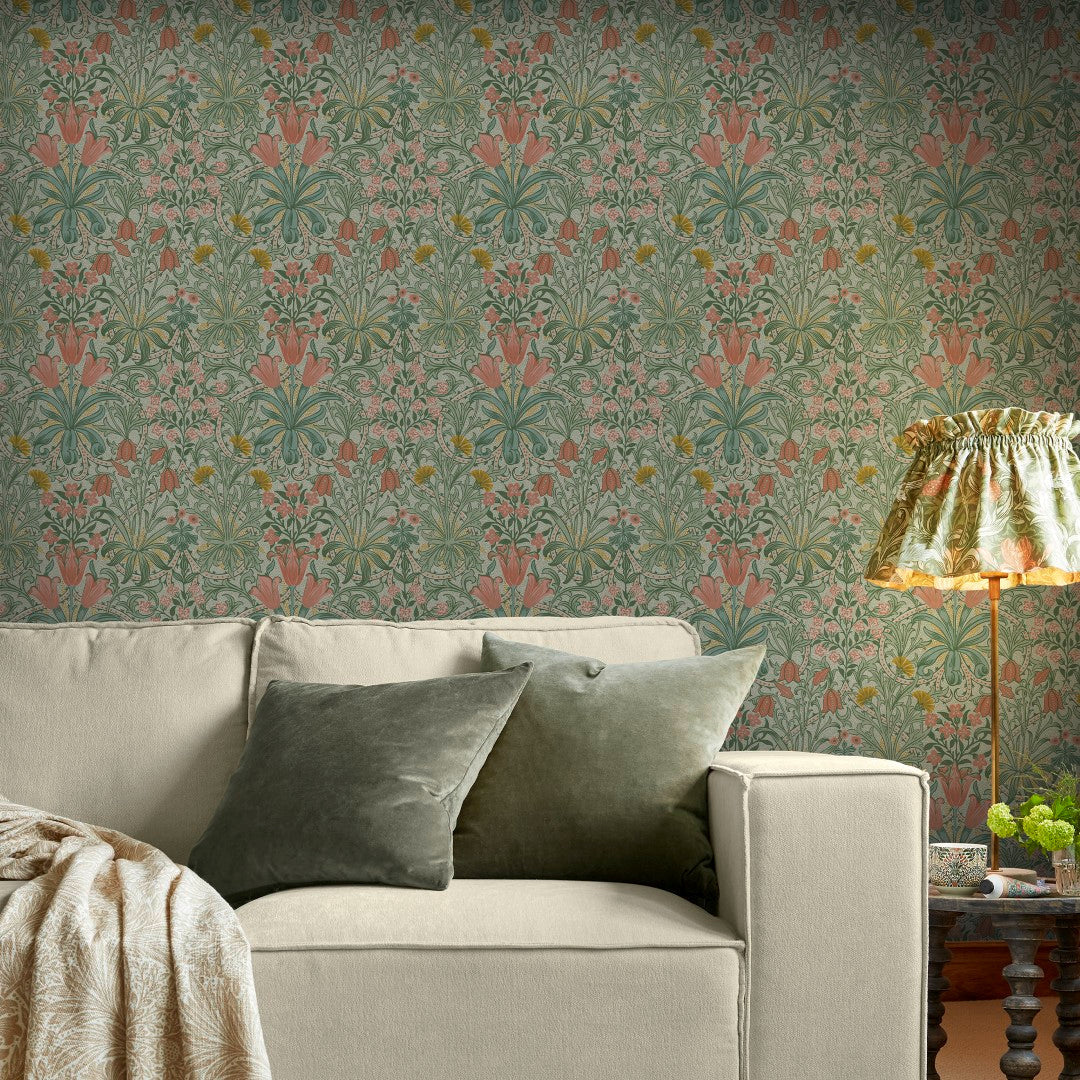 145675 Woodland Weeds Spring Garden Wallpaper by William Morris at Hom