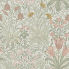 145676 Woodland Weeds Peony & Sage Wallpaper by William Morris at Home
