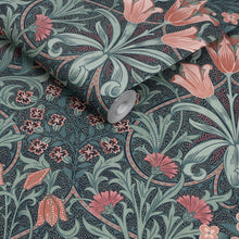 145678 Woodland Weeds Midnight Wallpaper by William Morris at Home
