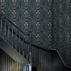 145678 Woodland Weeds Midnight Wallpaper by William Morris at Home