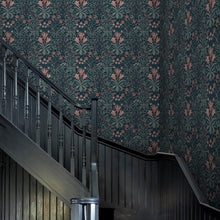 145678 Woodland Weeds Midnight Wallpaper by William Morris at Home