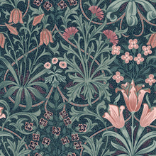 145678 Woodland Weeds Midnight Wallpaper by William Morris at Home