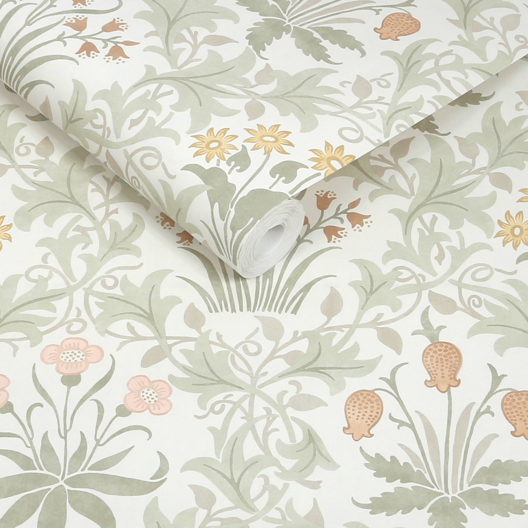 145679 Celandine Spring Peony & Sage Wallpaper by William Morris at Ho