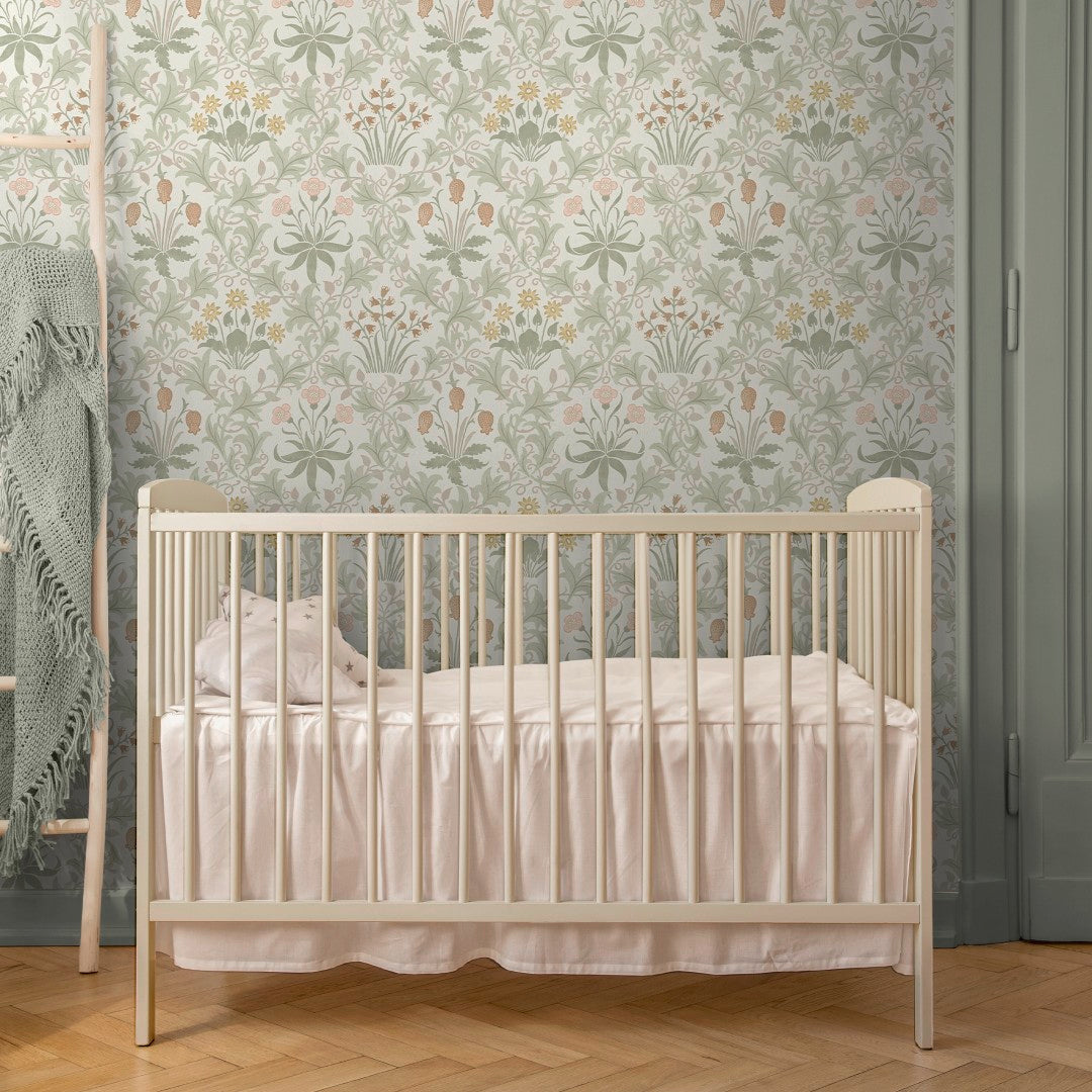 145679 Celandine Spring Peony & Sage Wallpaper by William Morris at Ho