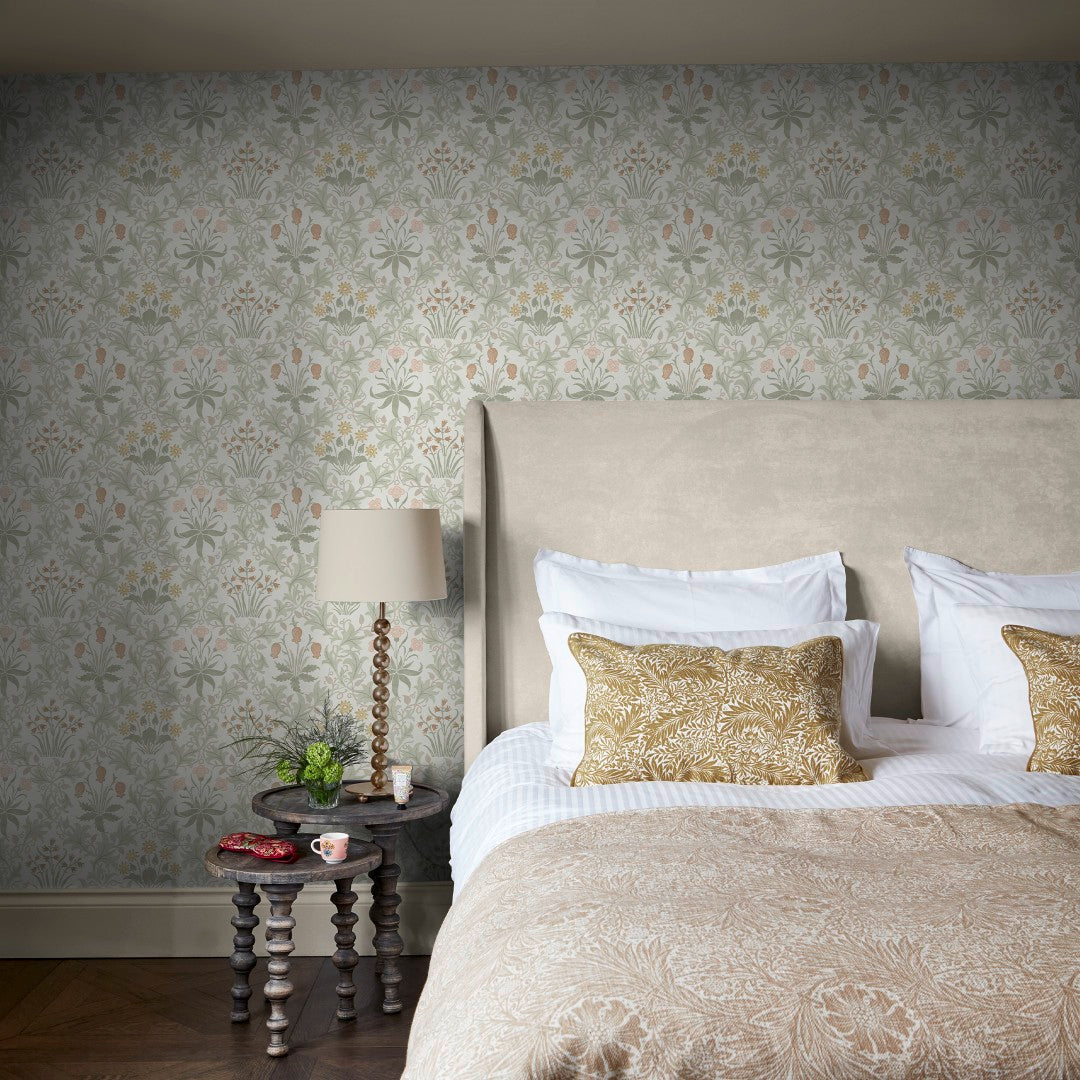 145679 Celandine Spring Peony & Sage Wallpaper by William Morris at Ho