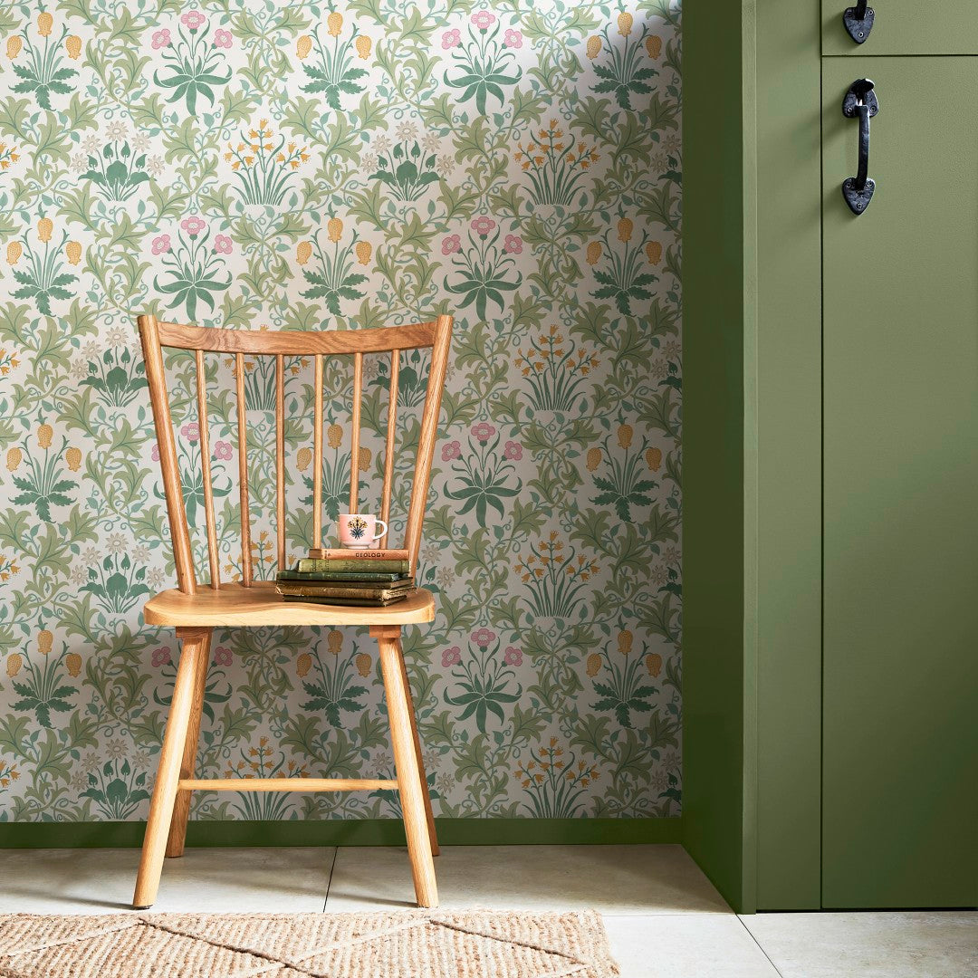 145680 Celandine Spring Garden Wallpaper by William Morris at Home