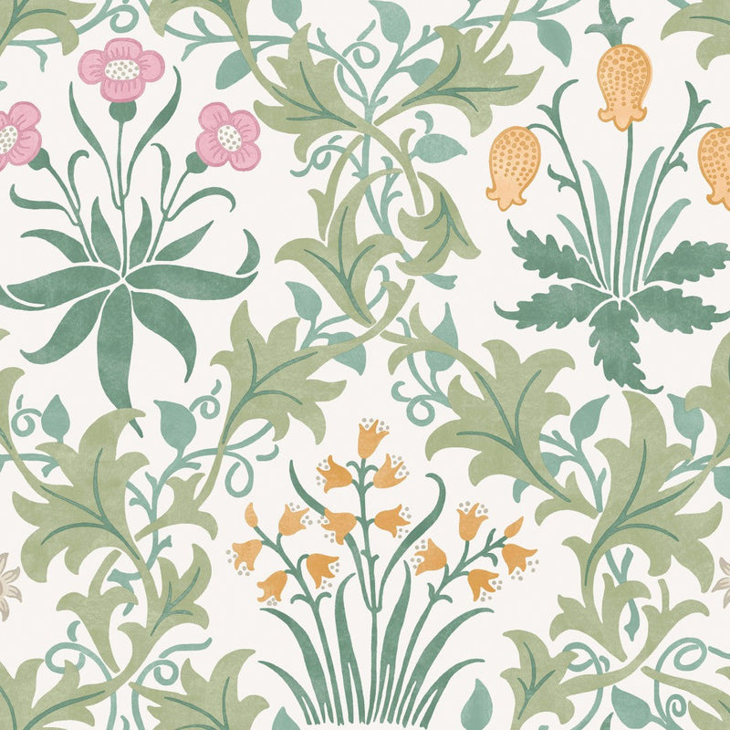 145680 Celandine Spring Garden Wallpaper by William Morris at Home