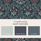 145681 Celandine Midnight Wallpaper by William Morris at Home
