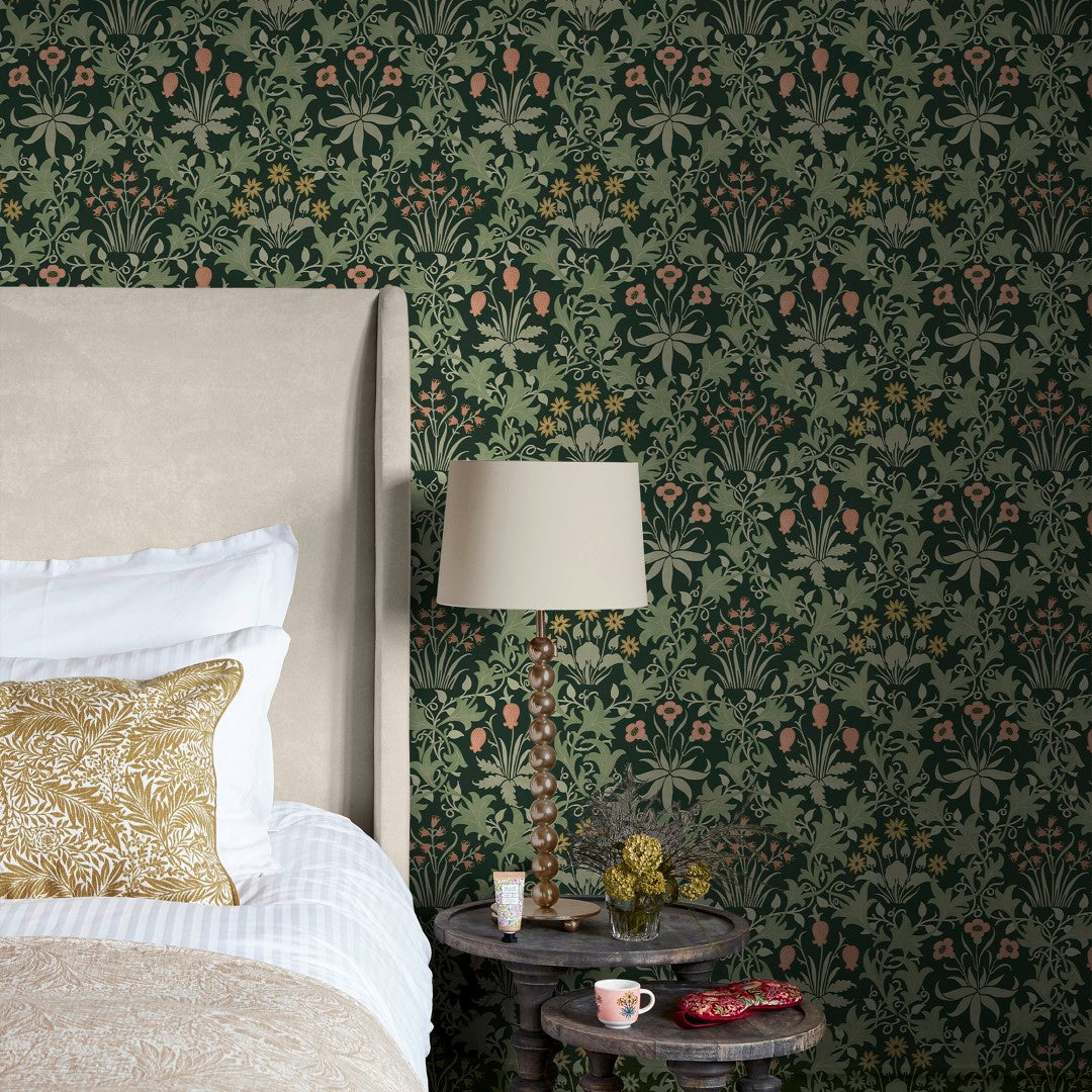 145682 Celandine Forest Wallpaper by William Morris at Home