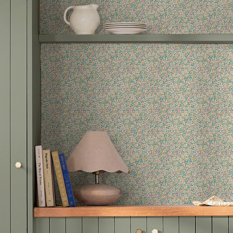 145683 Clover Spring Garden Wallpaper by William Morris at Home