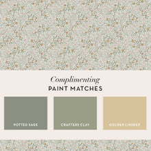 145684 Clover Spring Peony & Sage Wallpaper by William Morris at Home