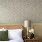 145684 Clover Spring Peony & Sage Wallpaper by William Morris at Home