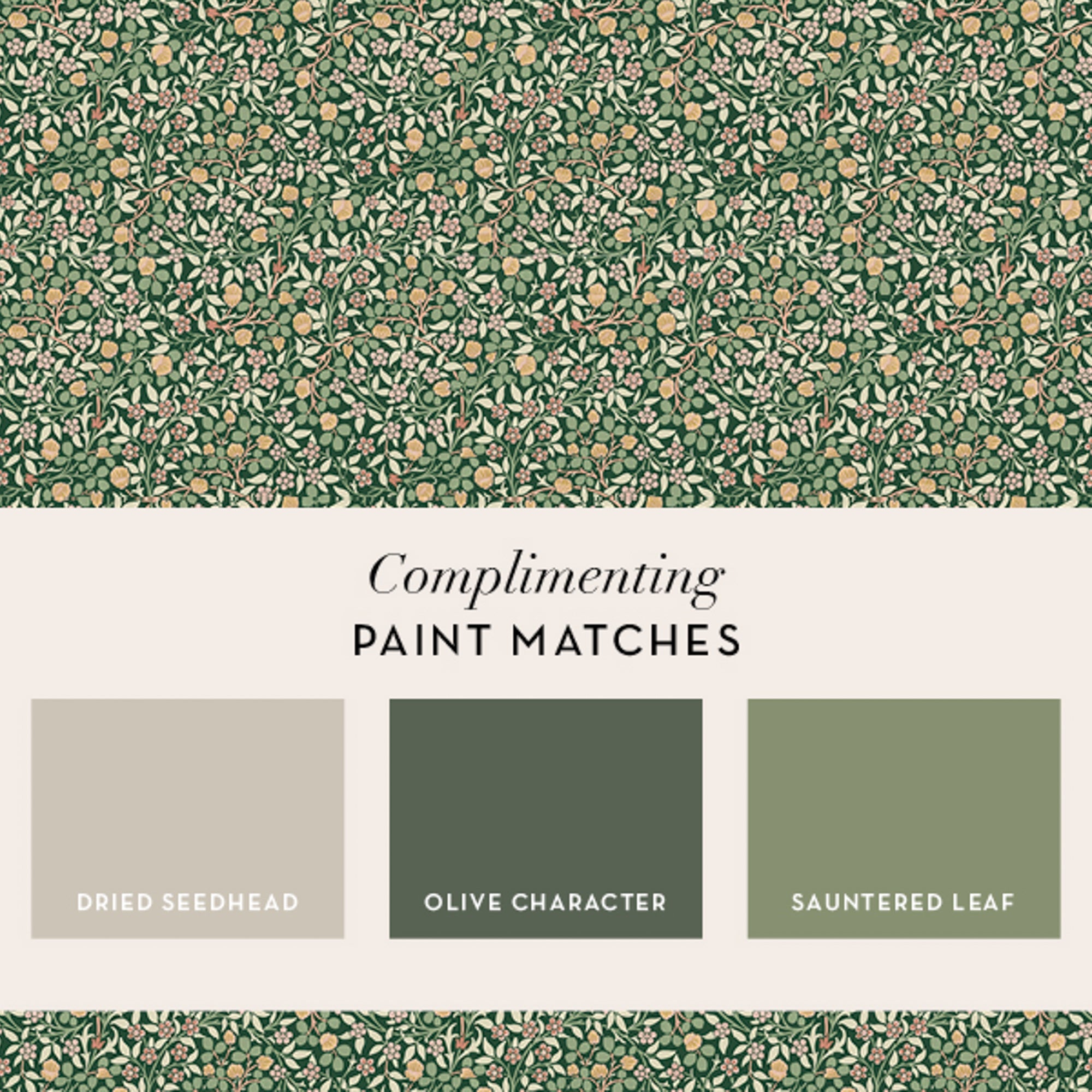 145685 Clover Forest Wallpaper by William Morris at Home