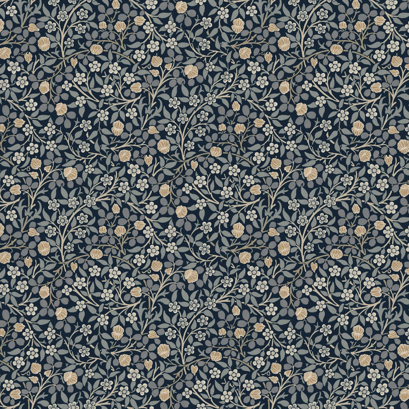 145686 Clover Midnight Wallpaper by William Morris at Home