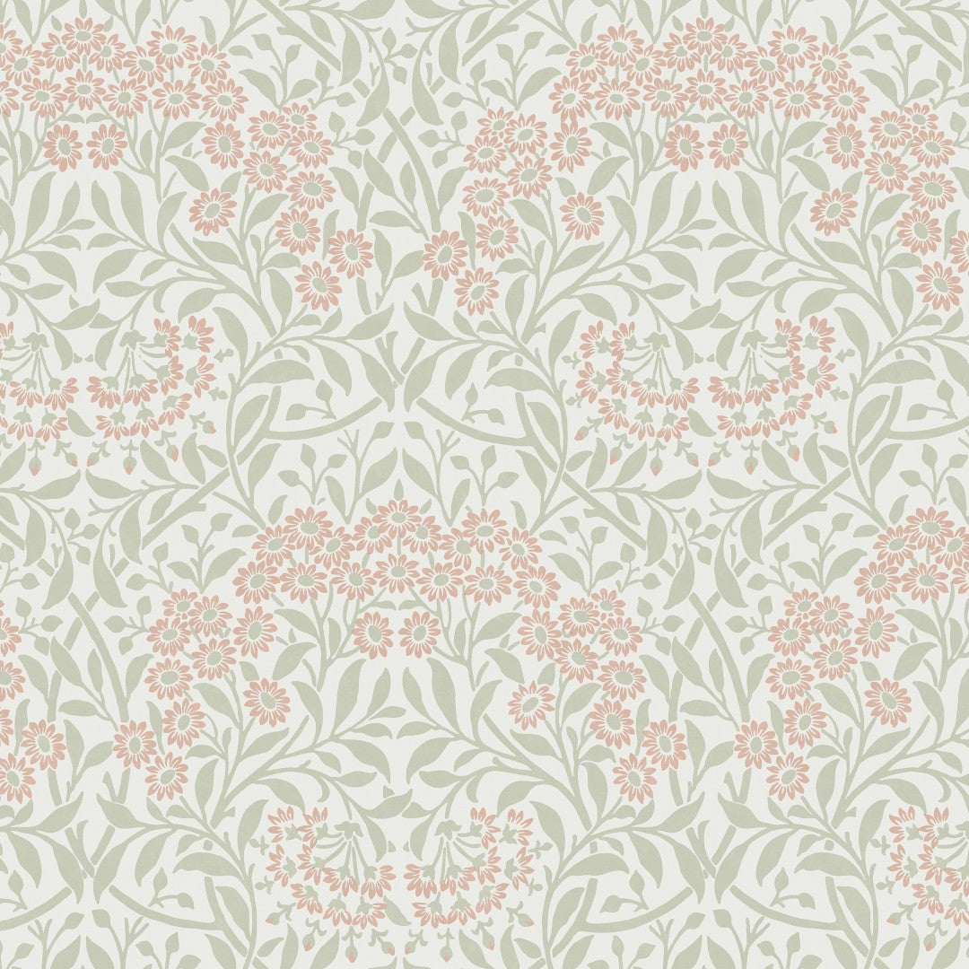 145687 Michaelmas Daisy Peony & Sage Wallpaper by William Morris at Ho
