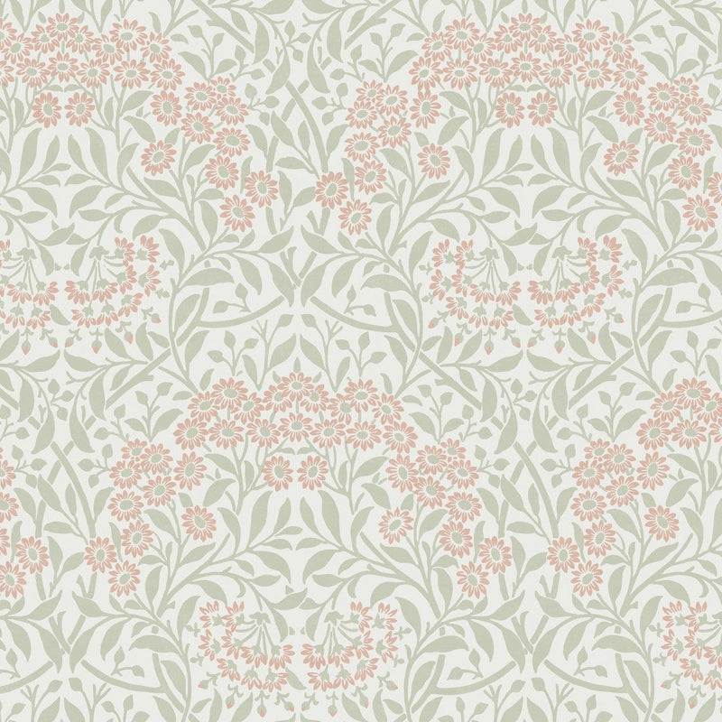 145687 Michaelmas Daisy Peony & Sage Wallpaper by William Morris at Ho