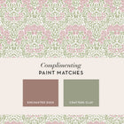 145688 Michaelmas Daisy Pink Cedar Wallpaper by William Morris at Home