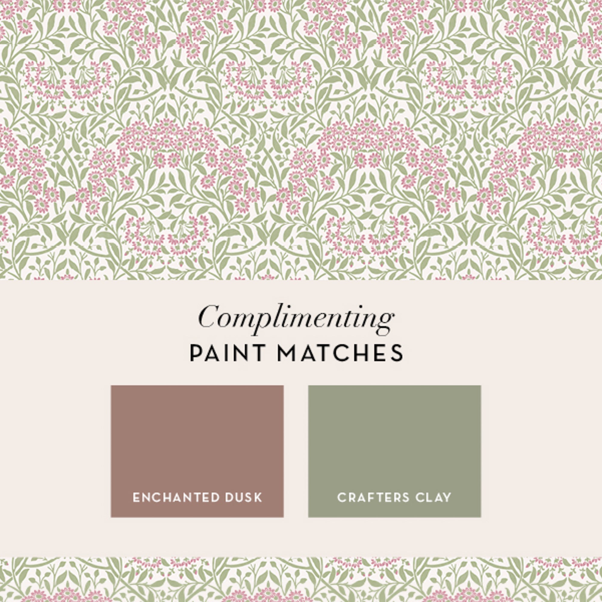 145688 Michaelmas Daisy Pink Cedar Wallpaper by William Morris at Home