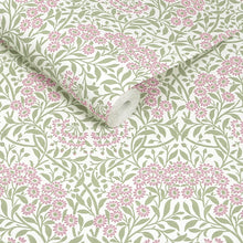 145688 Michaelmas Daisy Pink Cedar Wallpaper by William Morris at Home
