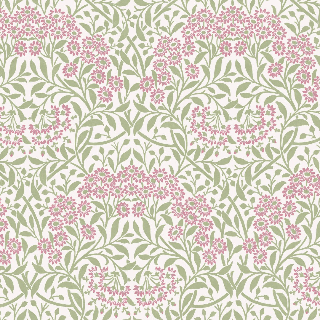 145688 Michaelmas Daisy Pink Cedar Wallpaper by William Morris at Home