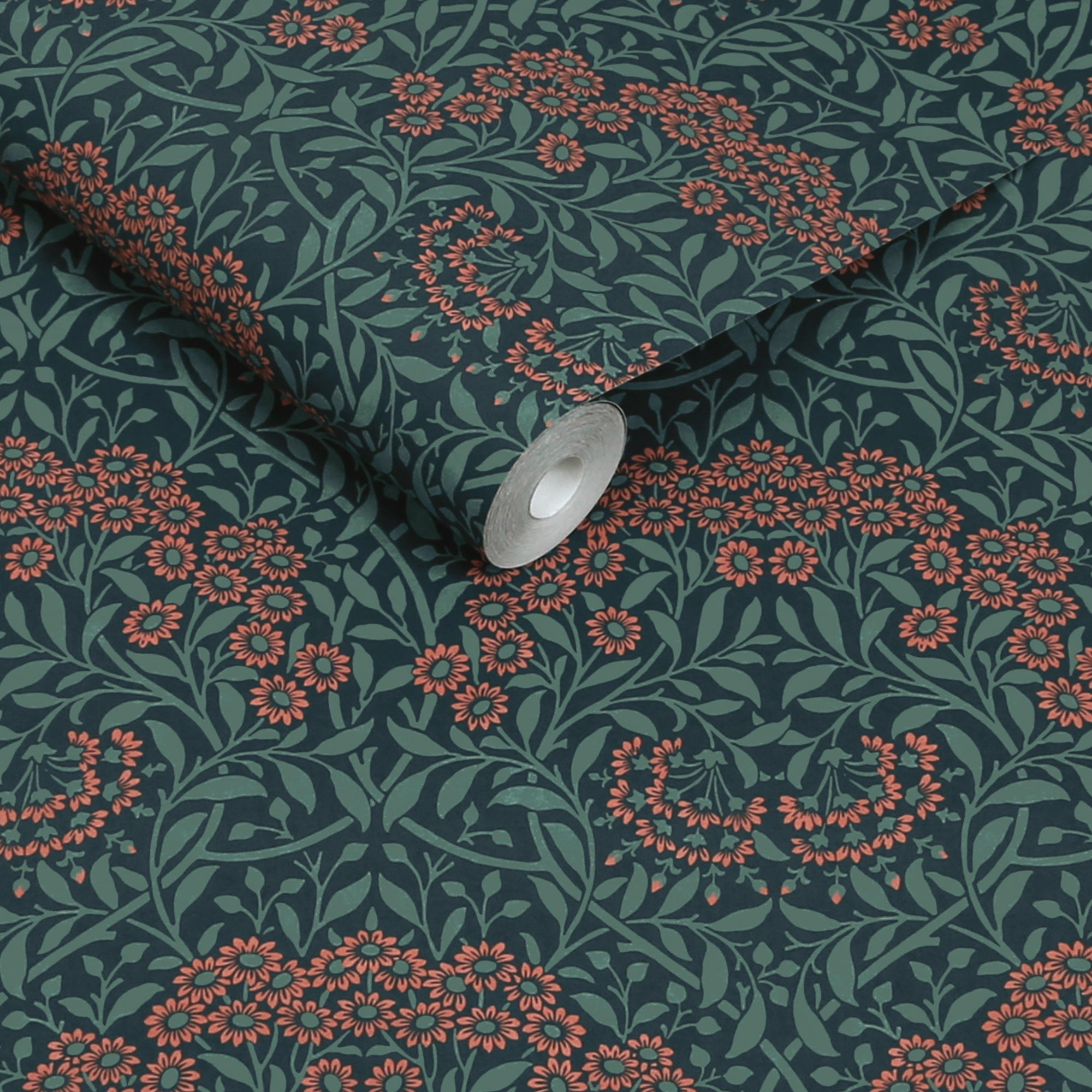 145690 Michaelmas Daisy Midnight Wallpaper by William Morris at Home