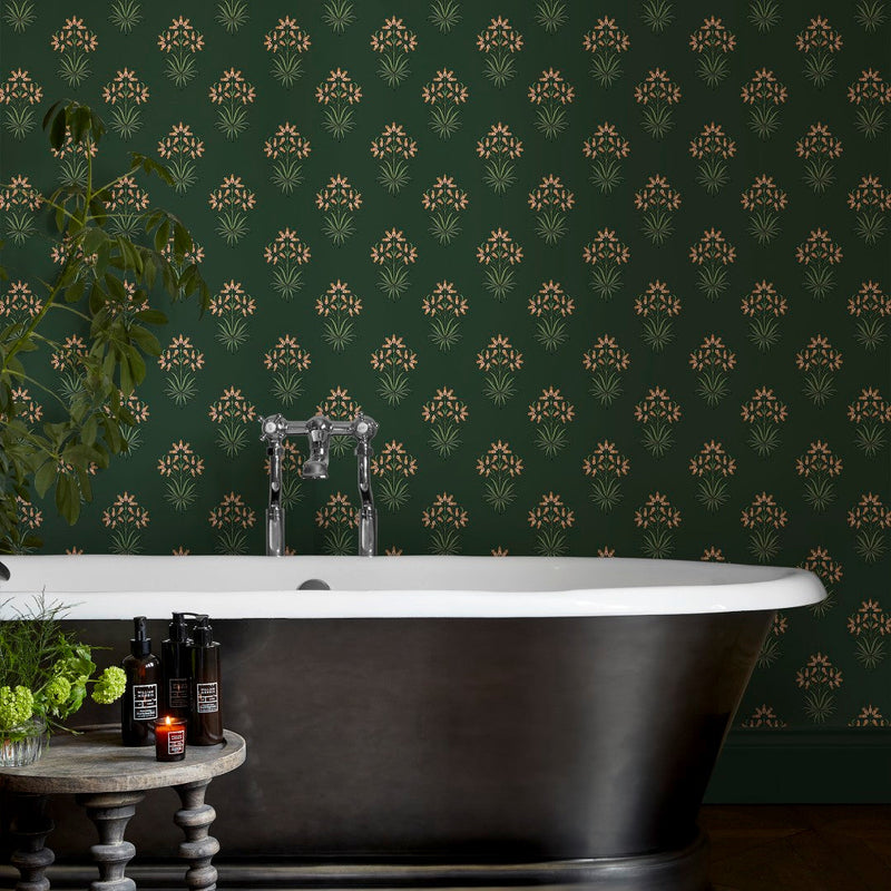 145692 Hyacinth Flower Forest Wallpaper by William Morris at Home
