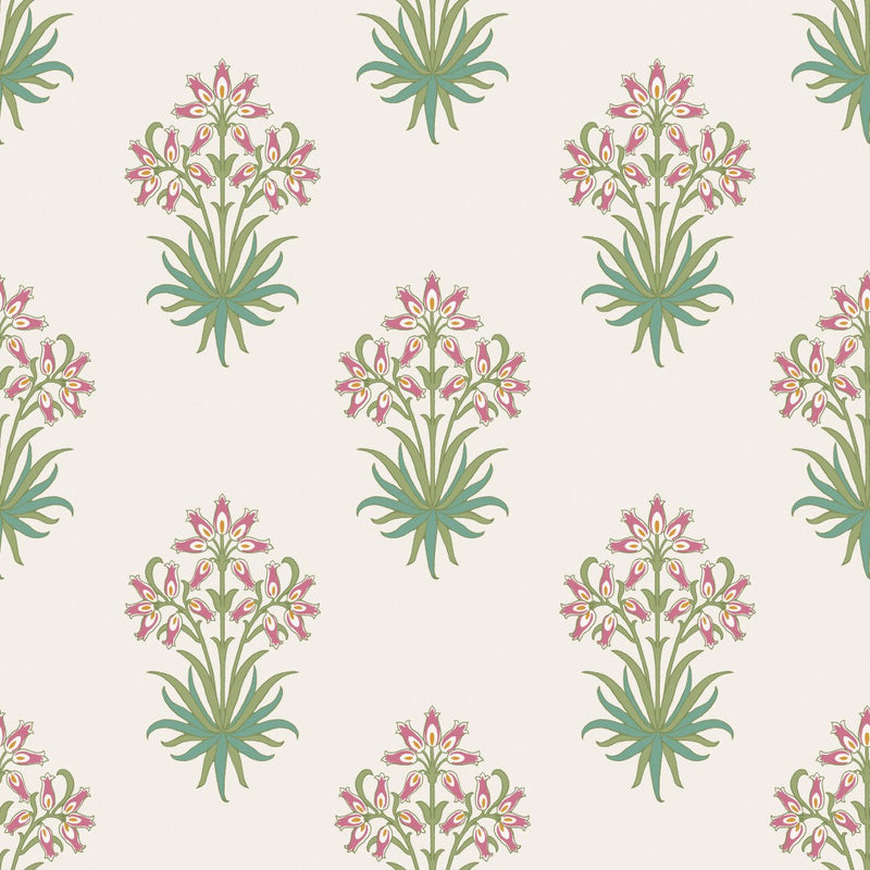 145693 Hyacinth Flower Pink Cedar Wallpaper by William Morris at Home
