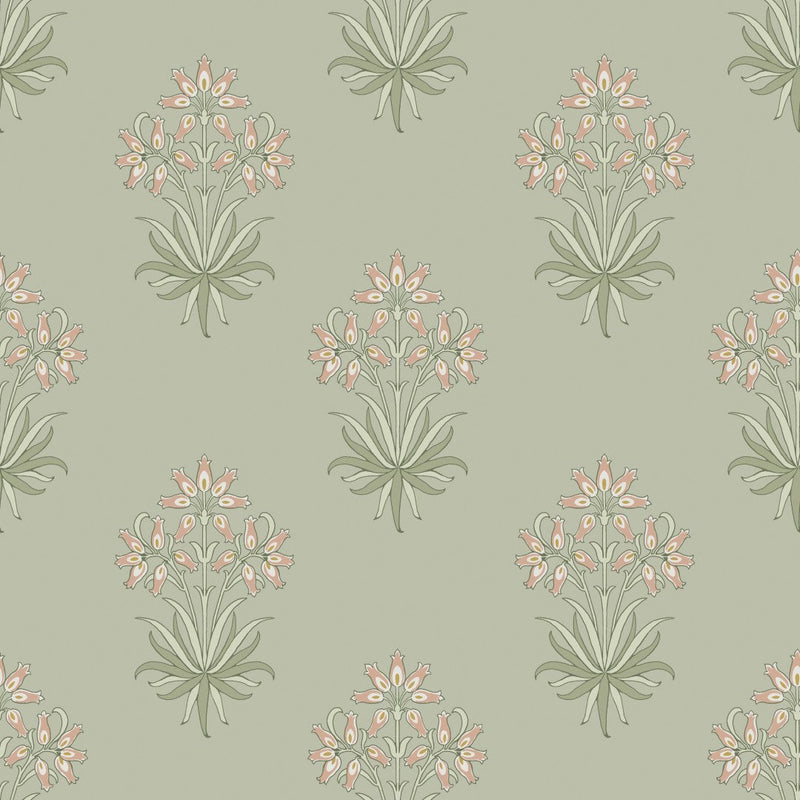 145694 Hyacinth Flower Peony & Sage Wallpaper by William Morris at Hom