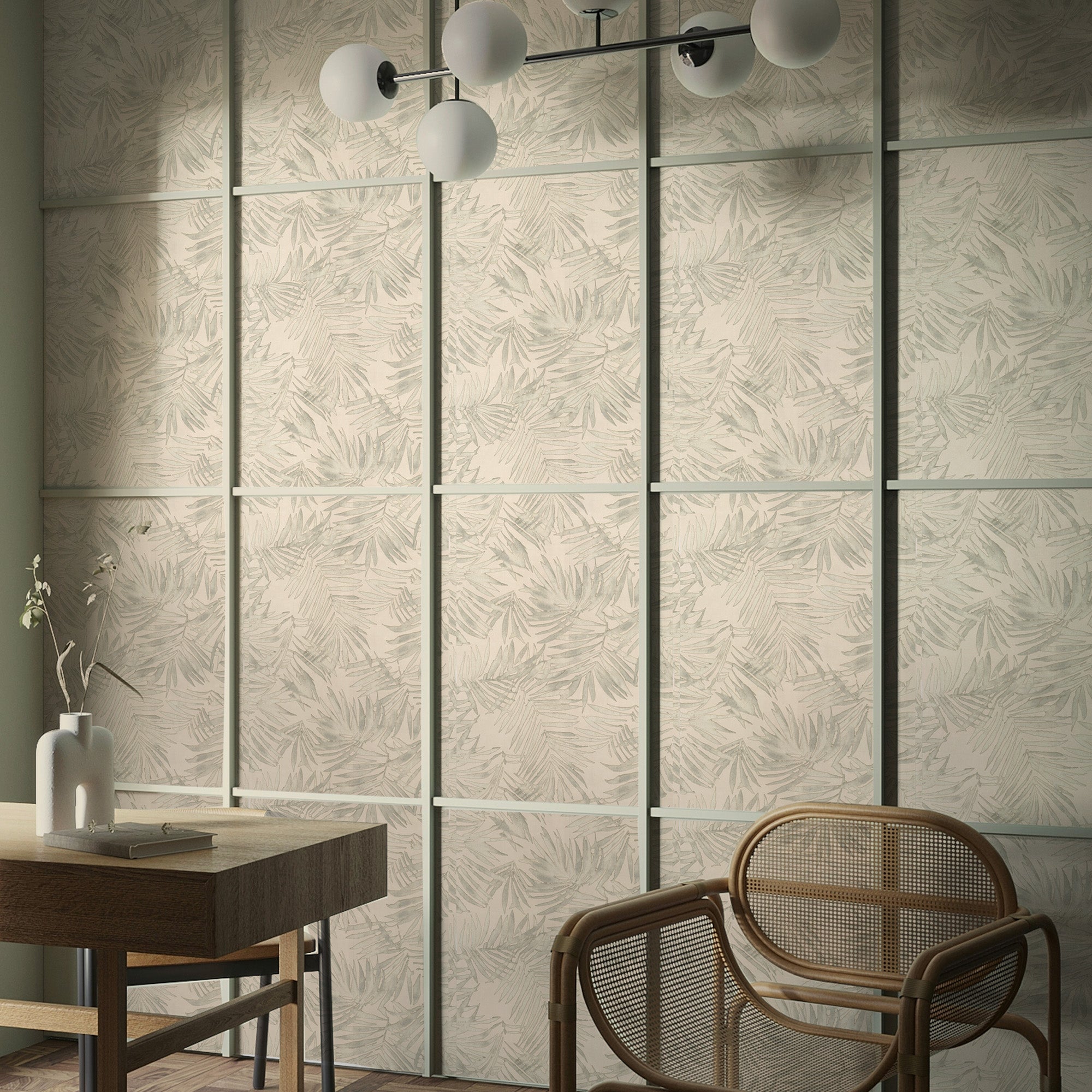 145710 Amazonia Sage Wallpaper by Boutique